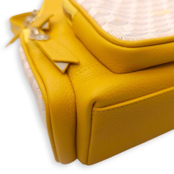 Monogram Back Up 21 Yellow Backpack in Calfskin, Gold hardware - Image 13