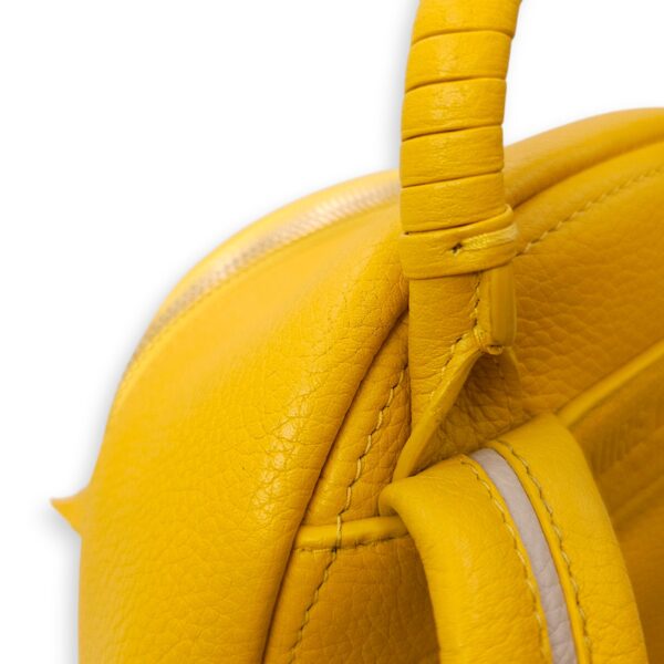 Monogram Back Up 21 Yellow Backpack in Calfskin, Gold hardware - Image 5