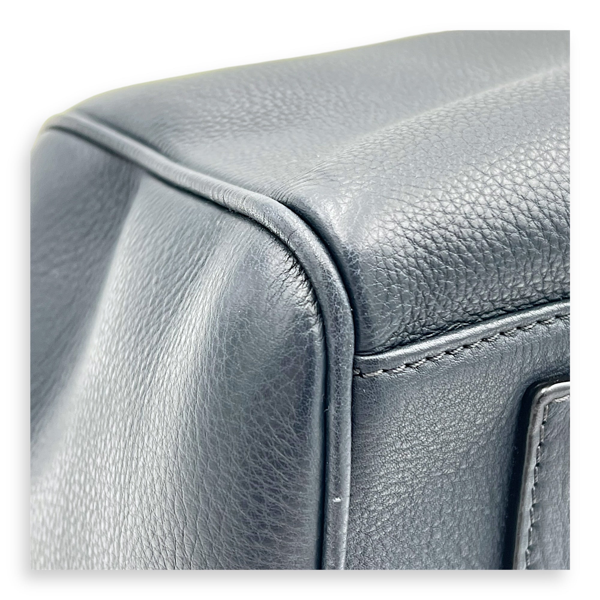 Sofia Coppola Boston Blue Top Handle Bag in Calfskin, Gold hardware - Image 8