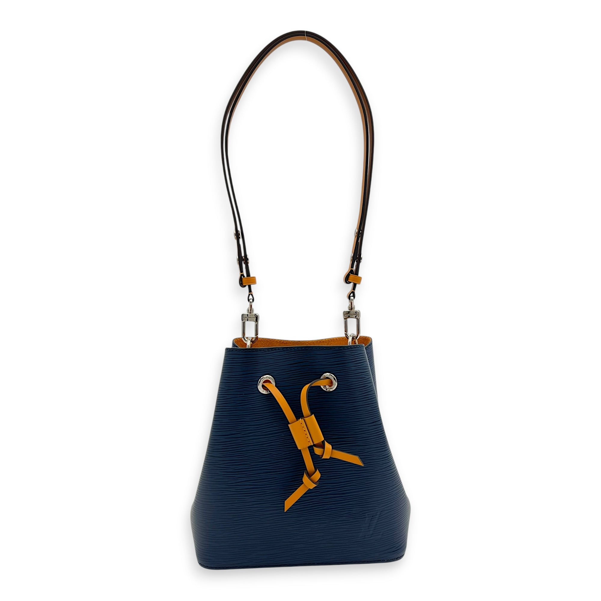 NeoNoe BB Blue Bucket Bag in Epi Leather, Silver hardware - Image 14
