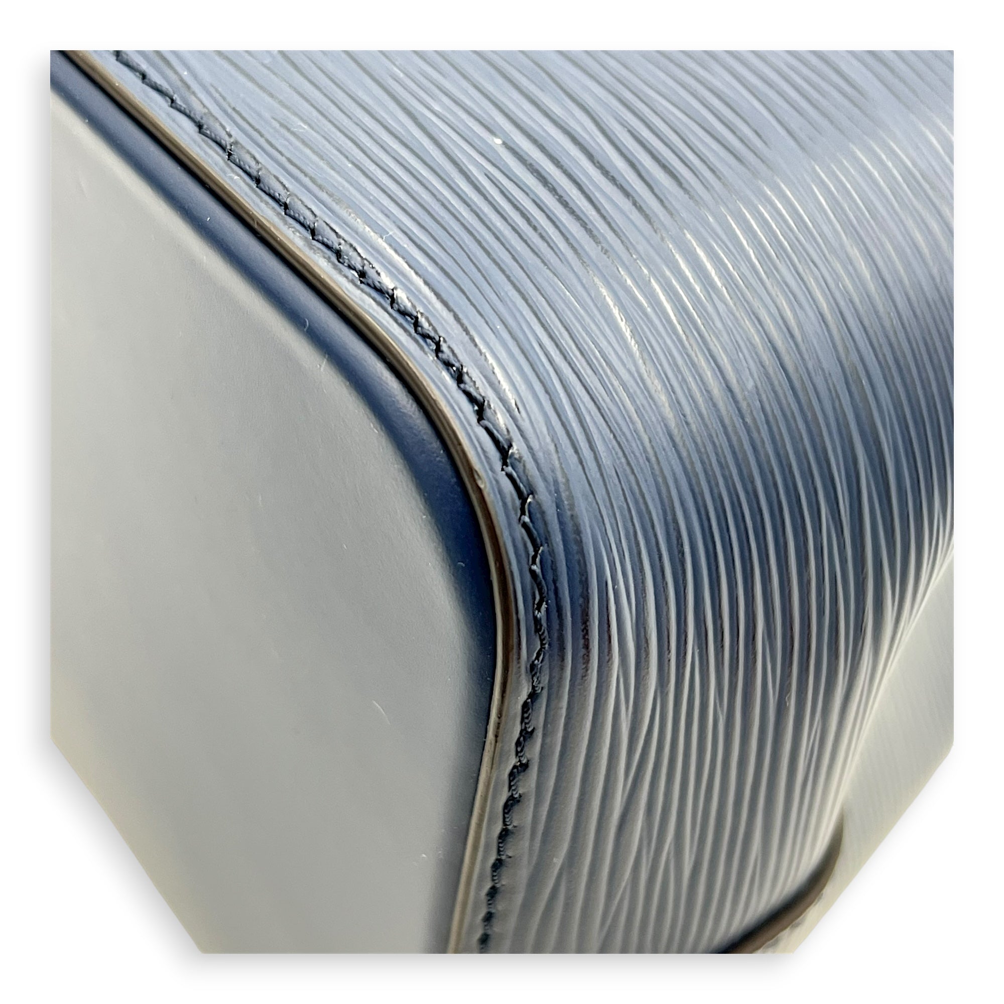 NeoNoe BB Blue Bucket Bag in Epi Leather, Silver hardware - Image 7