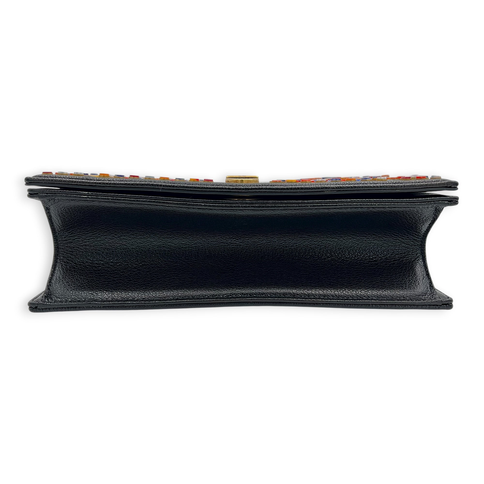 Diorama Shoulder Bag Black in Calfskin, Gold hardware - Image 6