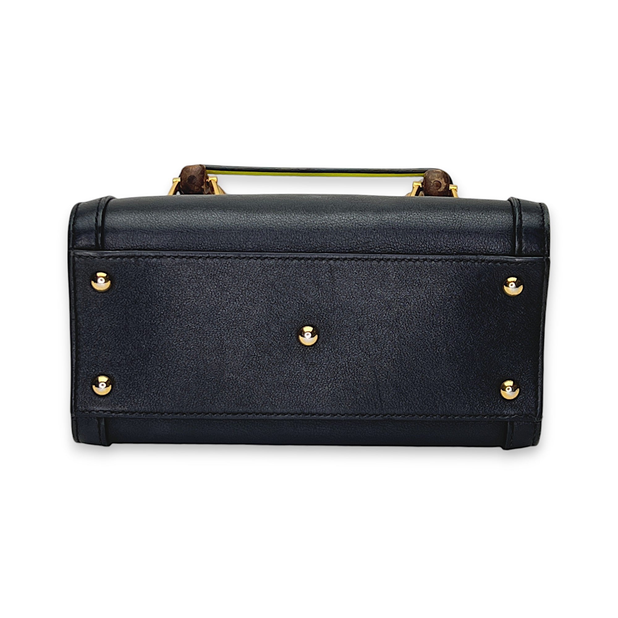 Bamboo Diana mini Black Crossbody Bag in Calfskin, Gold hardware - Image 5