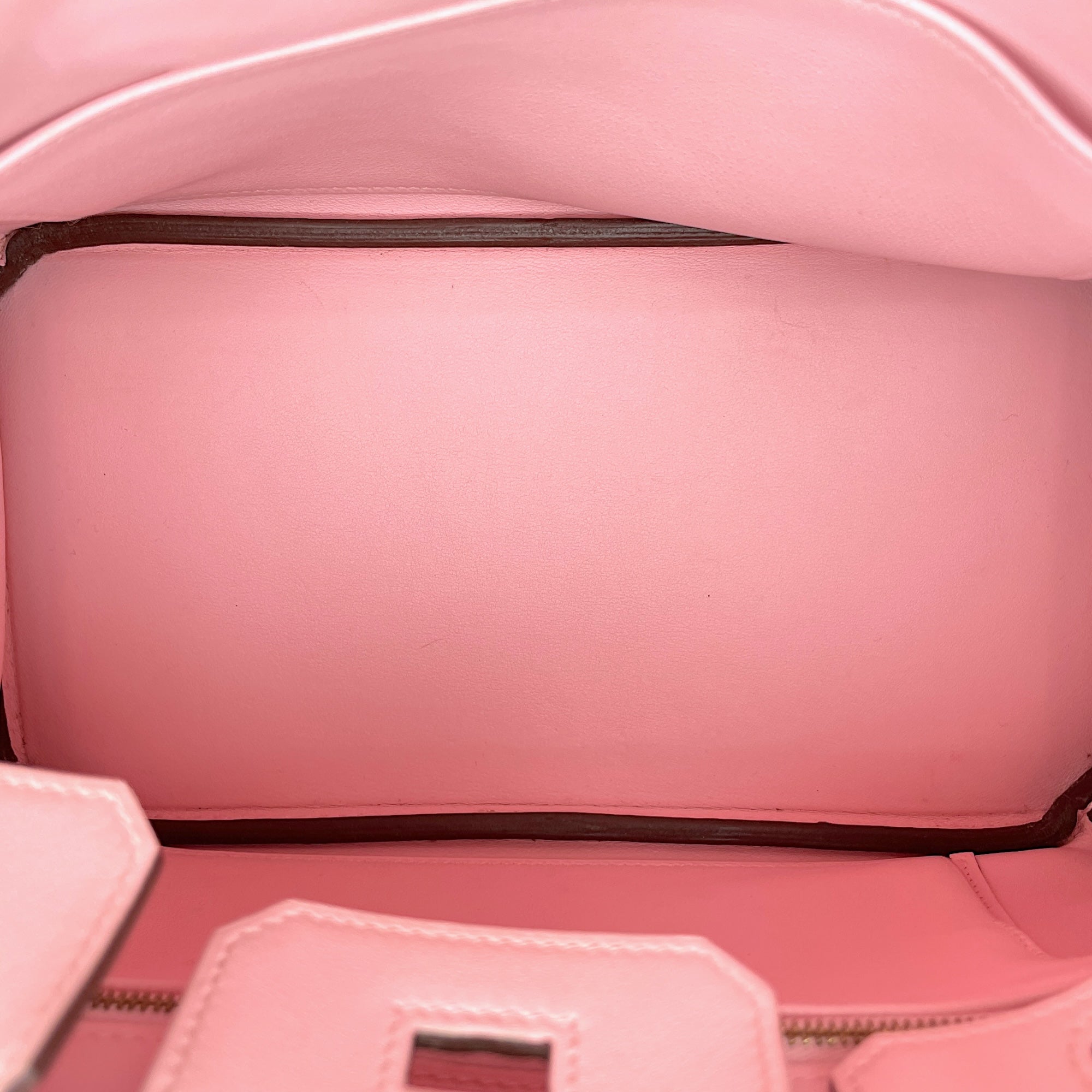 Birkin 25 Rose Sakura in Swift, Gold hardware - Image 10