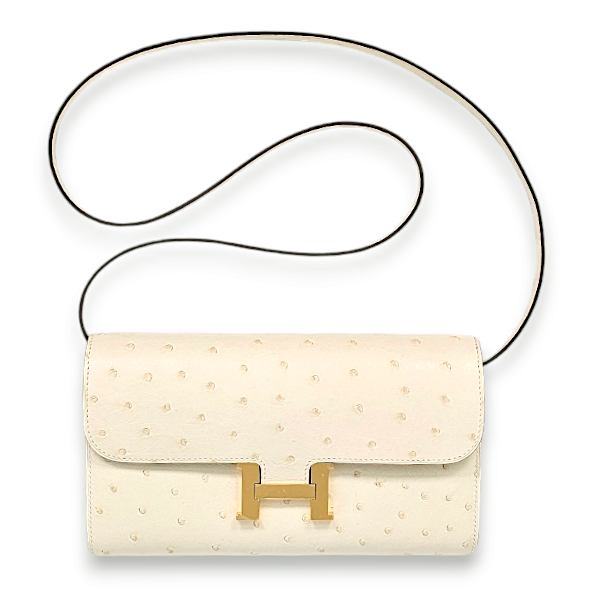 Constance To Go Nata Crossbody Bag in Ostrich, Gold hardware - Image 3