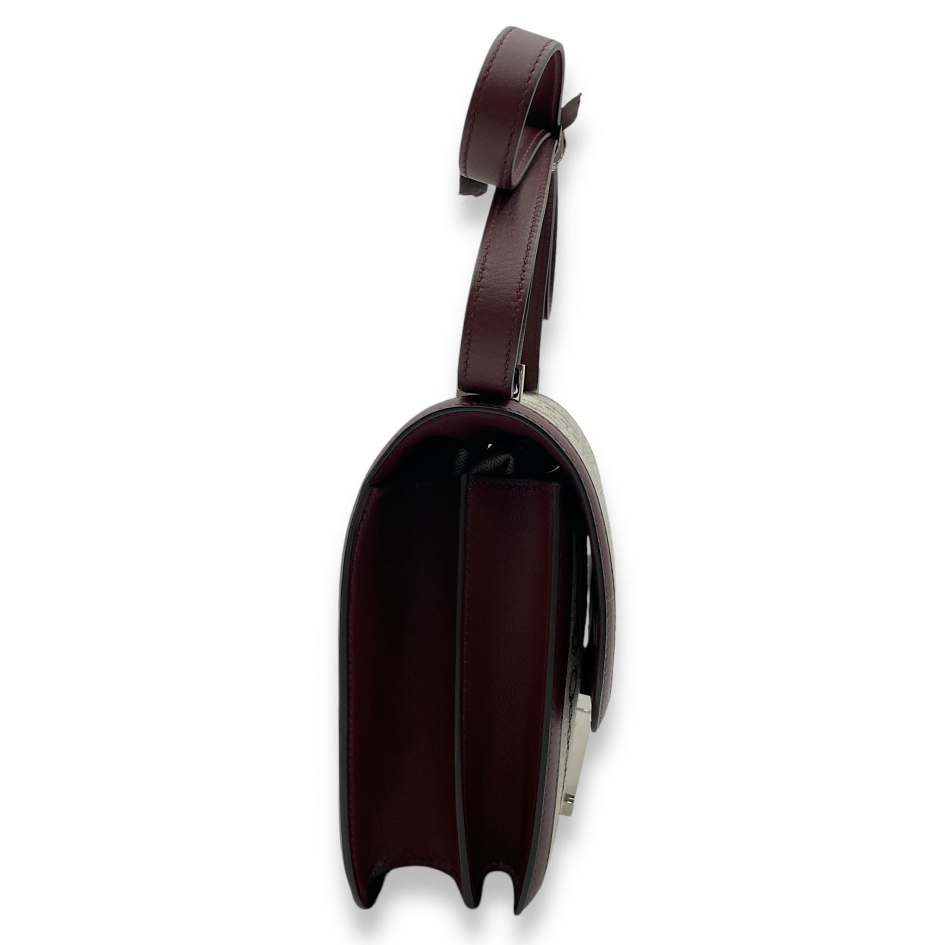 Constance Toile de Camp Dechainee 24 Bordeaux in Swift/Toile, Palladium hardware - Image 4