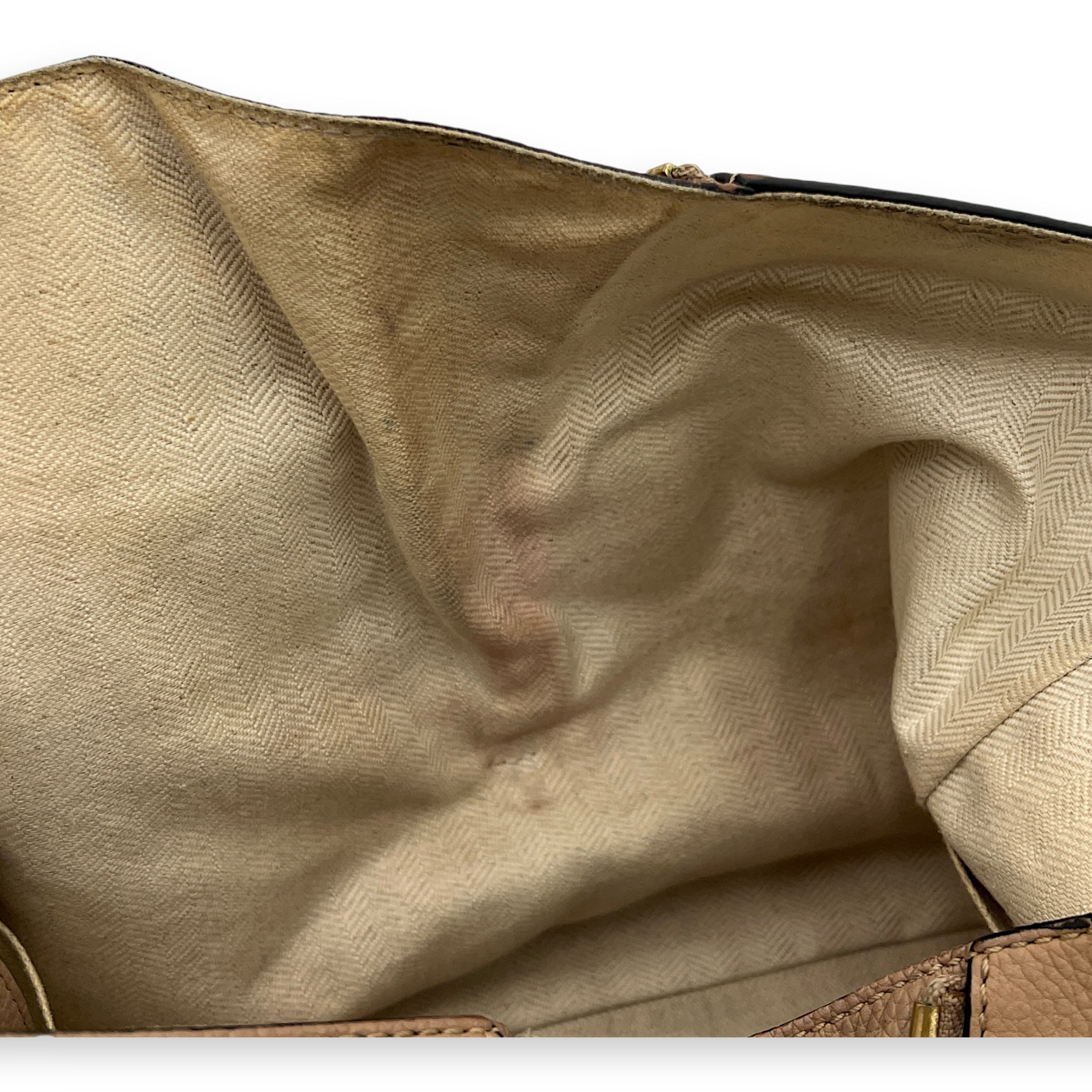Hammock Small Brown Top Handle Bag in Calfskin, Gold hardware - Image 11
