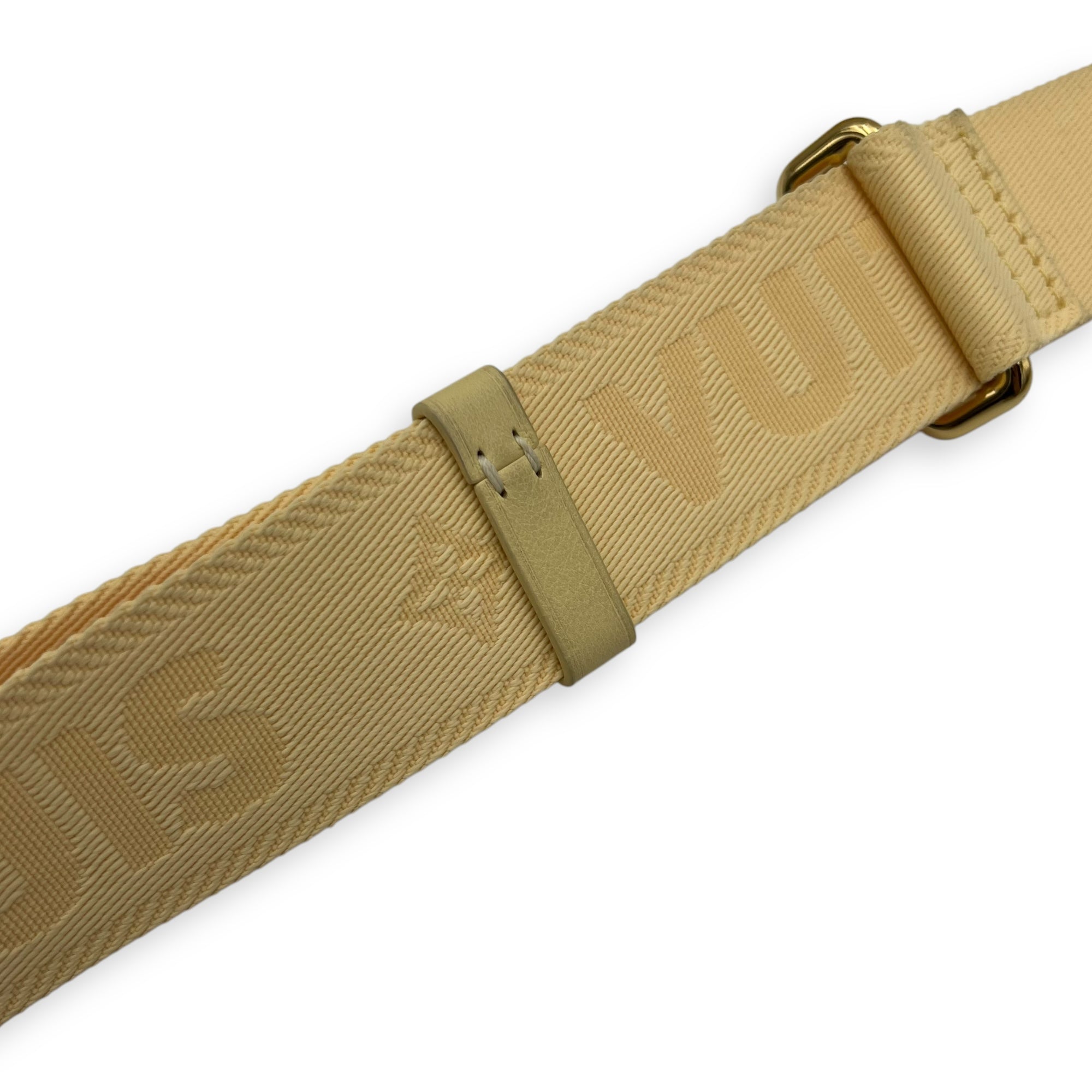 Bubblegram Wallet on Strap Yellow Crossbody Bag in Lambskin, Gold hardware - Image 26