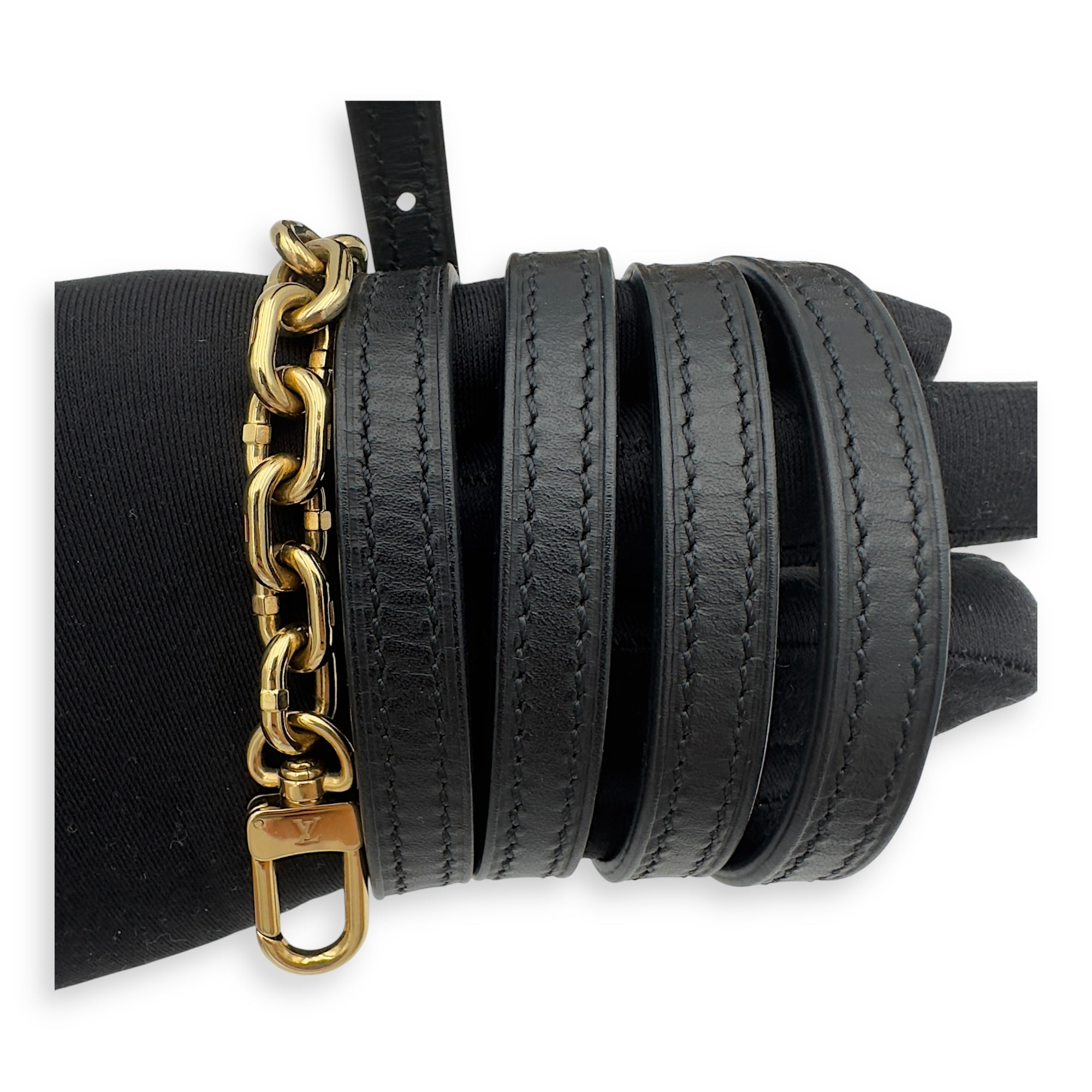 Trunk Clutch 2 Way Brown Crossbody Bag in Coated Canvas, Gold hardware - Image 24