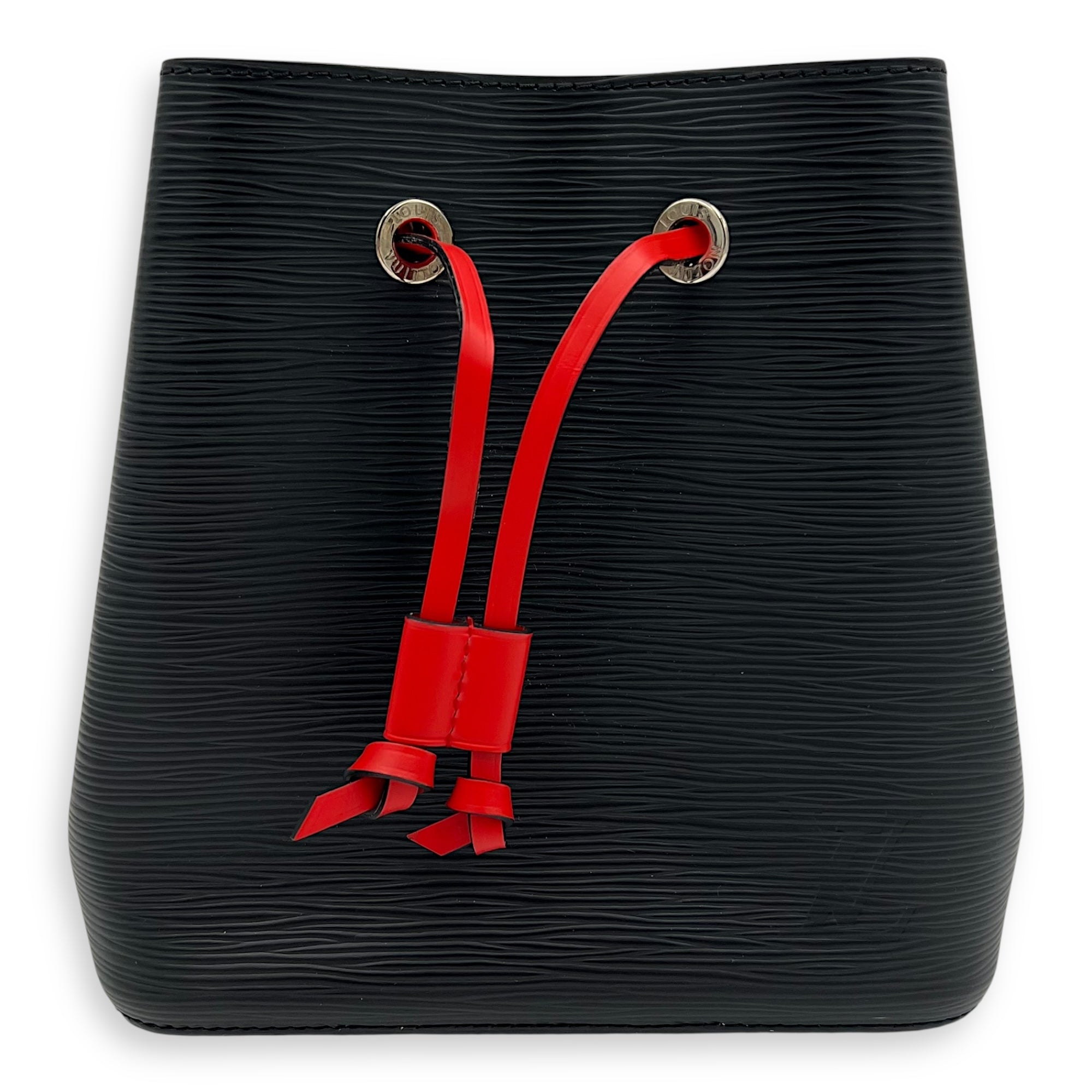 NeoNoe Bucket Bag BB Black in Epi Leather, Silver hardware