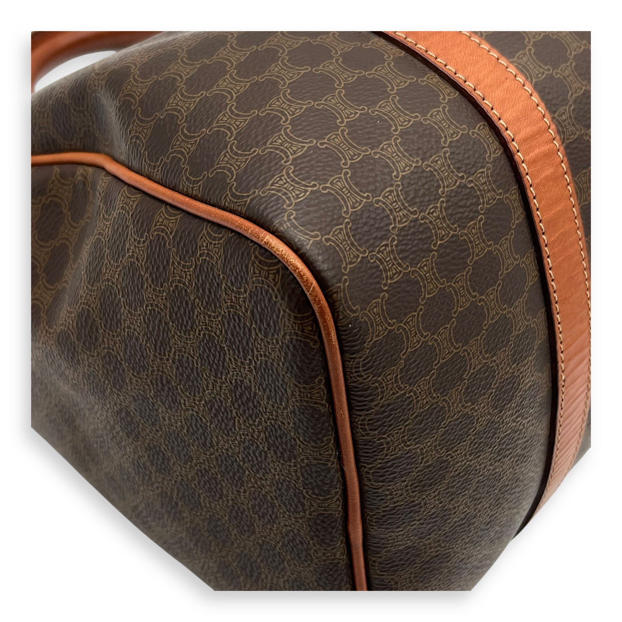 Macadam Top Handle Bag Brown in Calfskin, Gold hardware - Image 11