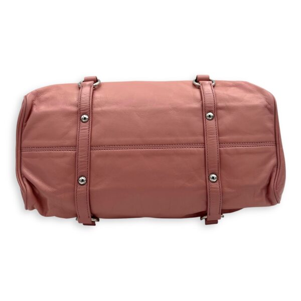 2 way bag Top Handle Bag Pink in Goat Leather, Silver hardware - Image 6