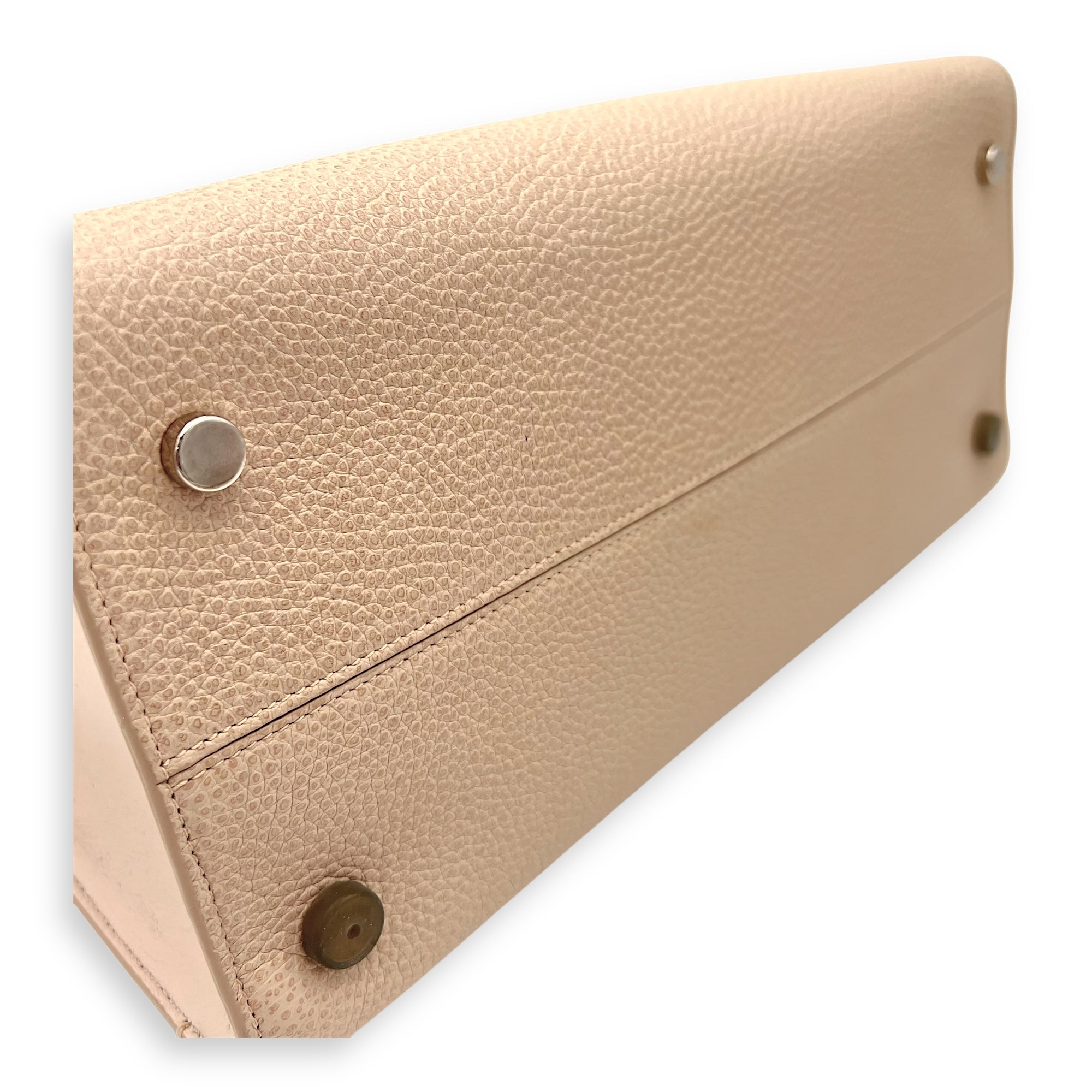 Diorever Top Handle Bag Pink in Calfskin, Silver hardware - Image 8