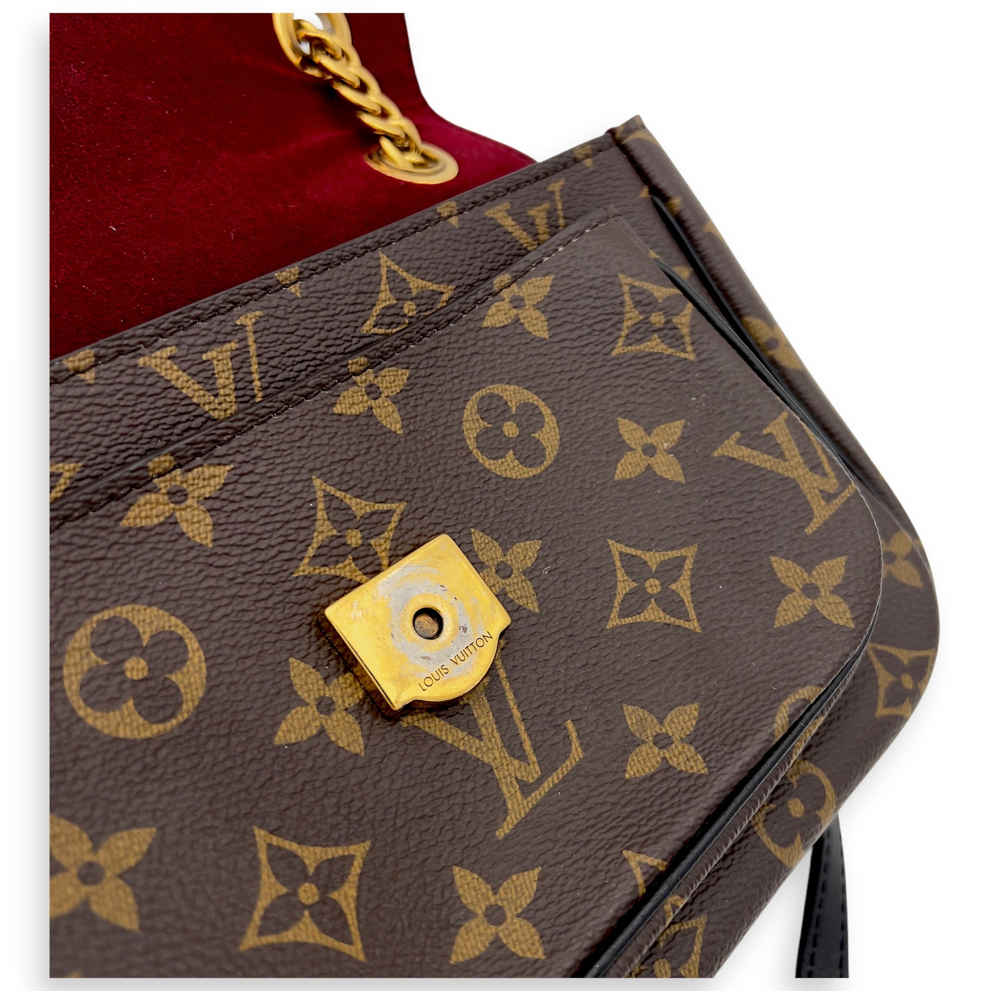 Passy Shoulder Bag Brown in Monogram Coated Canvas, Gold hardware - Image 9