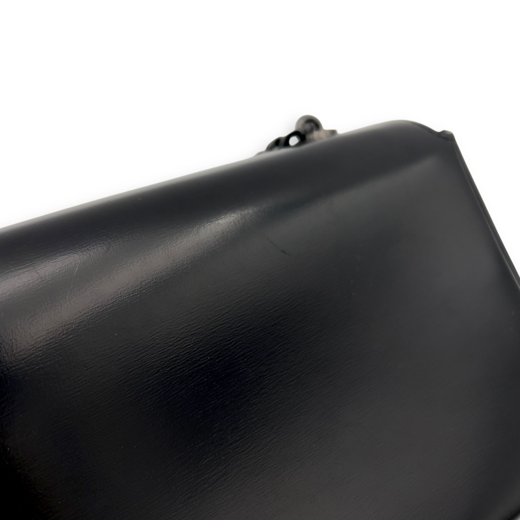 Triomphe Shoulder Bag Black in Calfskin, Lacquered Metal hardware - Image 9