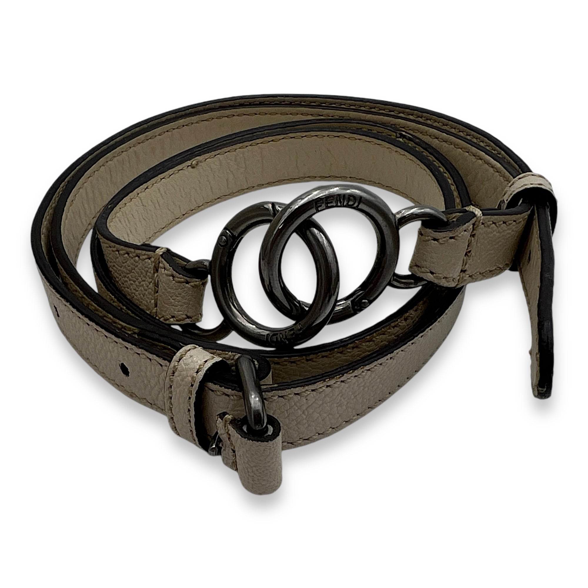 Peekaboo Medium Top handle bag in Calfskin, Silver Hardware - Image 14