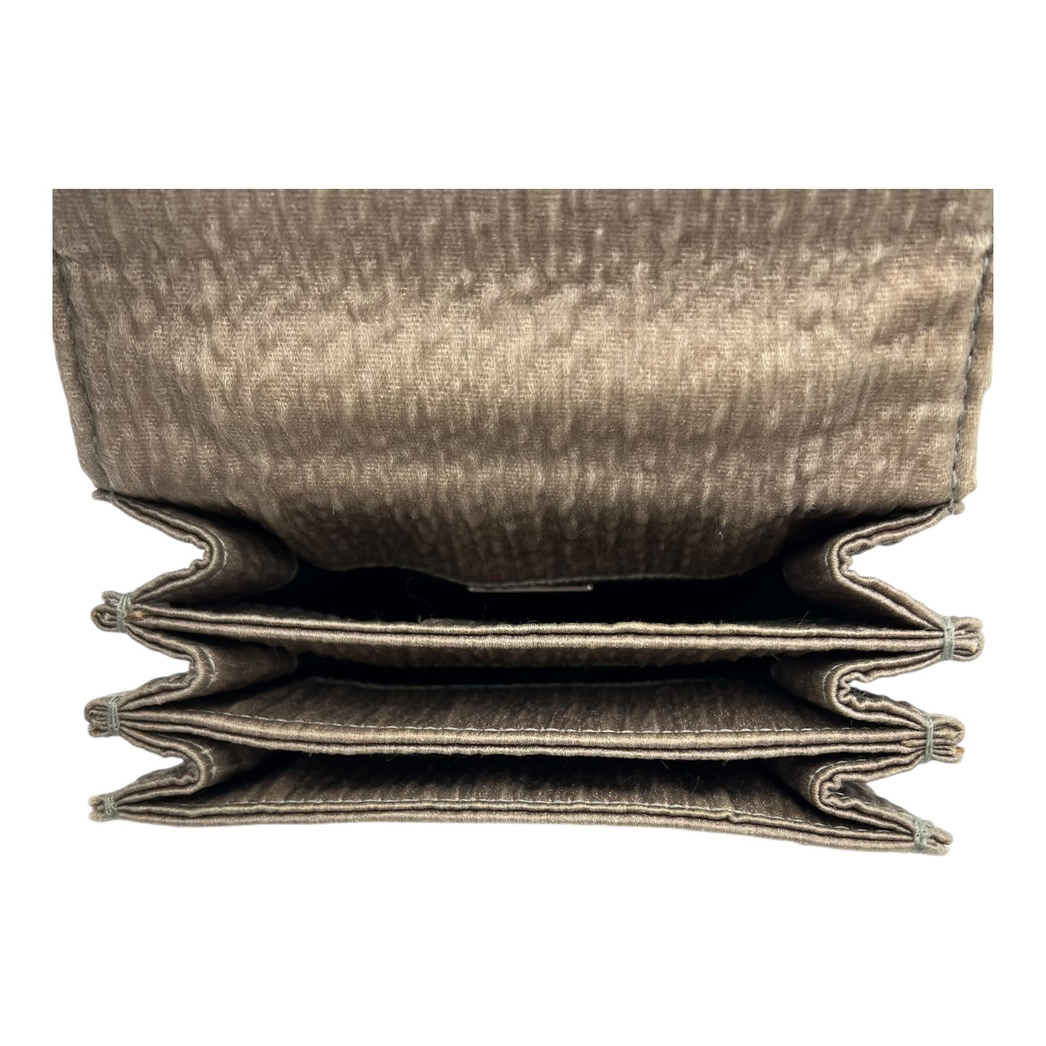 Logo Beige Shoulder Bag in Fabric, Silver hardware - Image 7