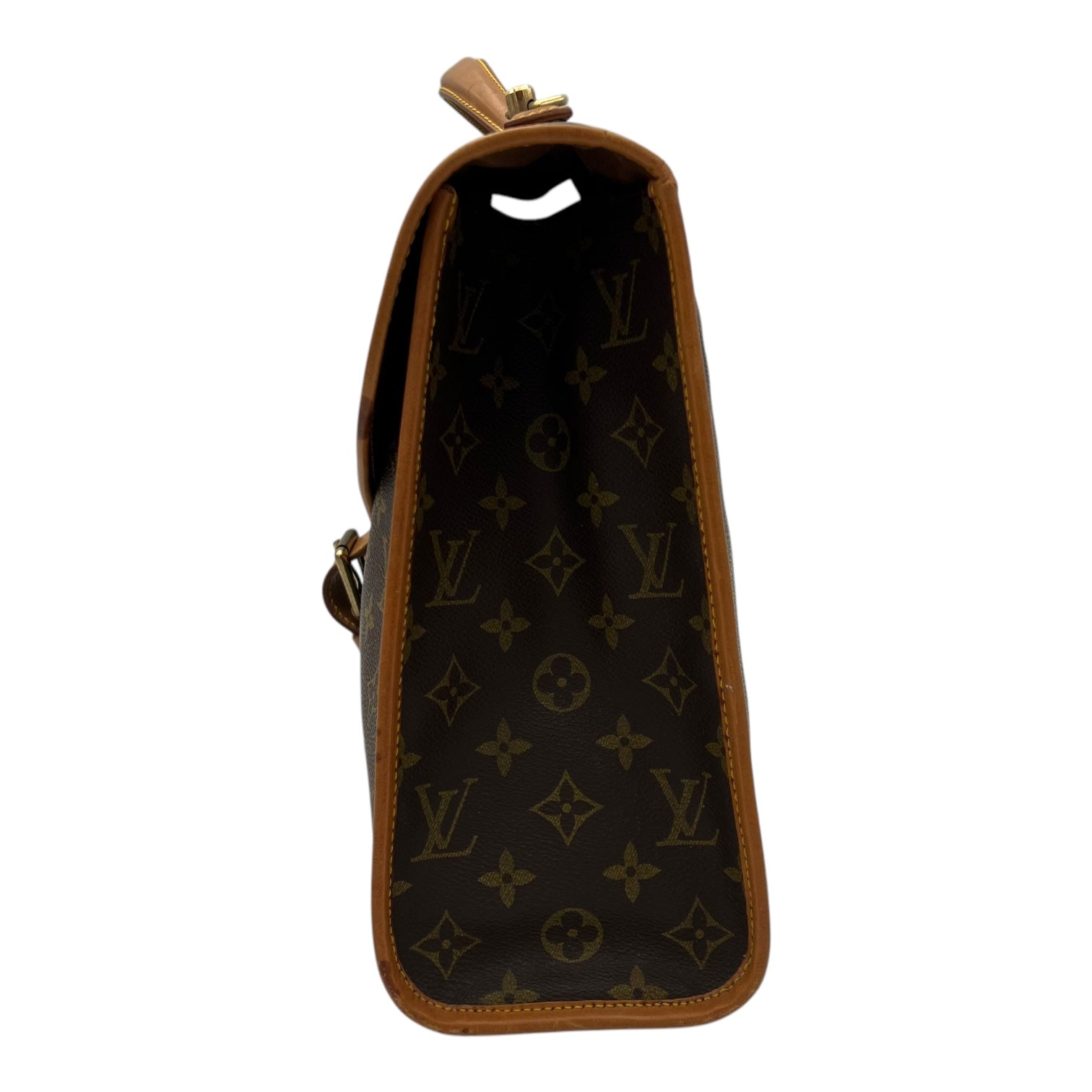 Beverly Top Handle Bag Brown in Monogram Coated Canvas, Gold hardware - Image 5