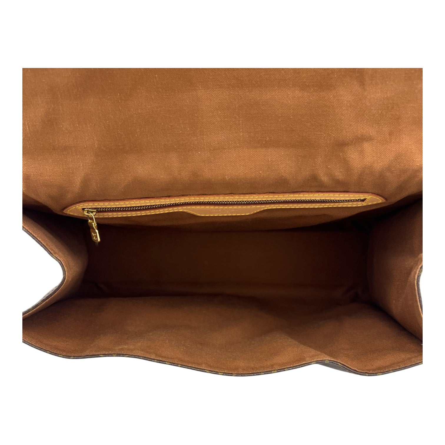 Beverly Top Handle Bag Brown in Monogram Coated Canvas, Gold hardware - Image 7
