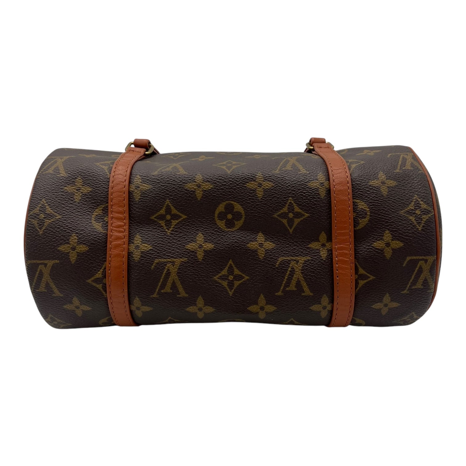 Papillon Top Handle Bag 26 Brown in Monogram Coated Canvas, Gold hardware - Image 6
