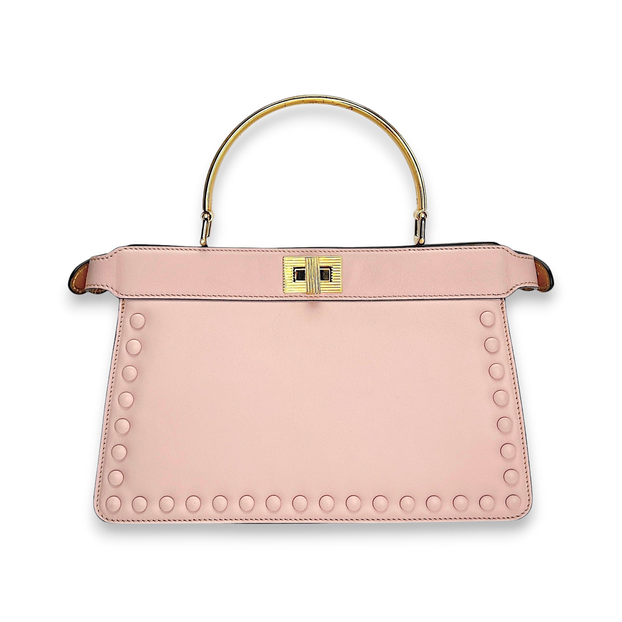 ISeeU Pink Top Handle Bag in Calfskin, Gold hardware - Image 3