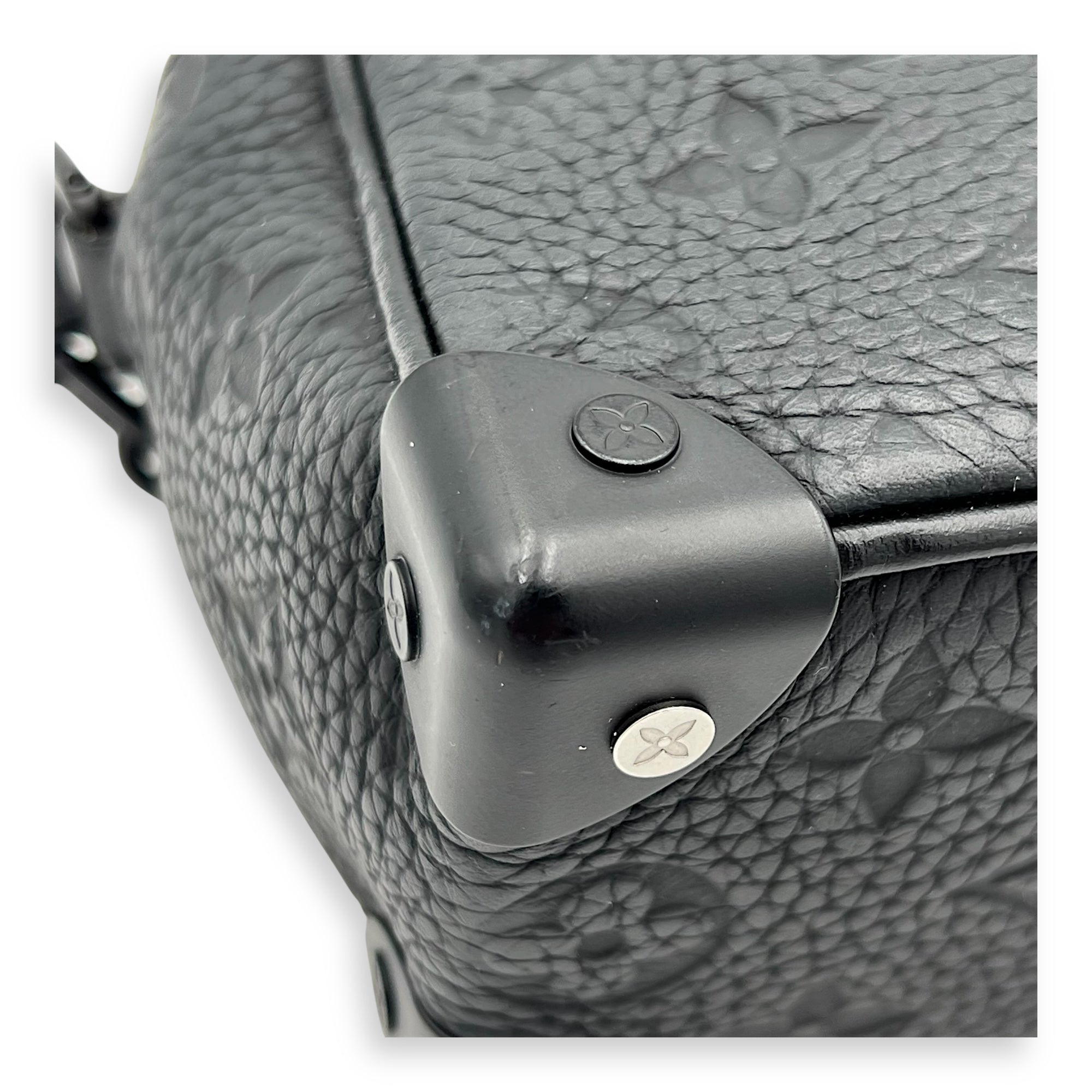 Soft Trunk Crossbody Bag Black in Monogram Empreinte Leather, Lacquered Metal hardware - Image 8